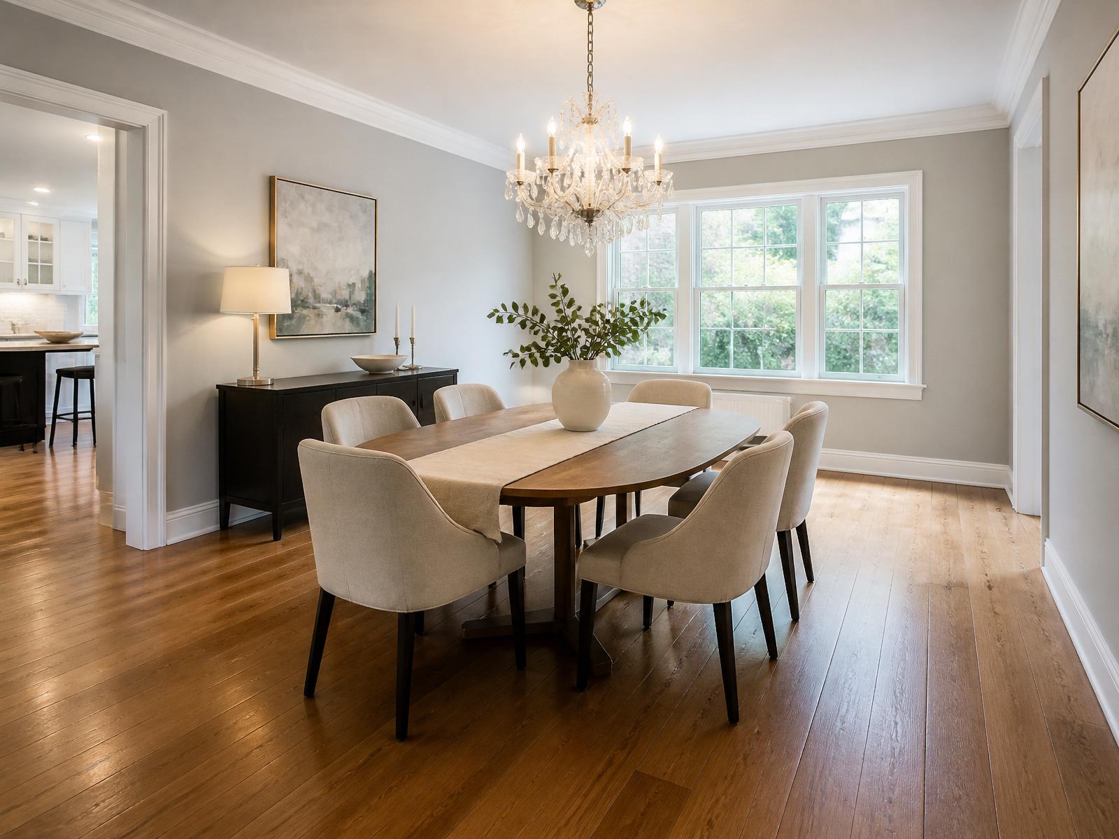 Dining room deep clean and refresh — after