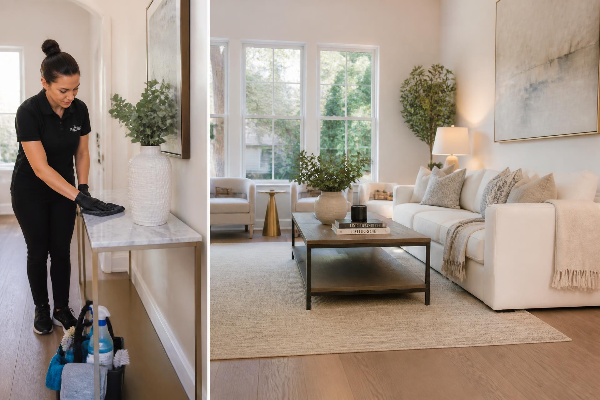 A beautifully staged luxury living room finished by The Exquisite Finish